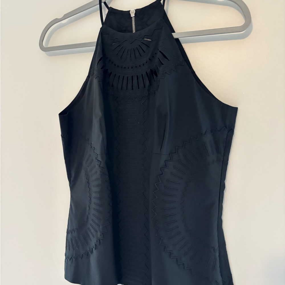 Karen Millen Black Halter Tank Top